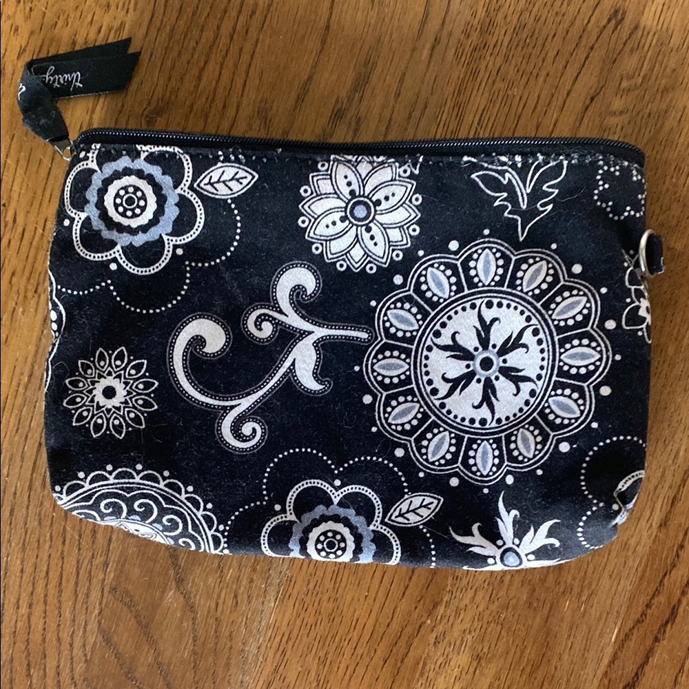 Thirty-one Black and White Floral Pouch - Picture 3 of 6